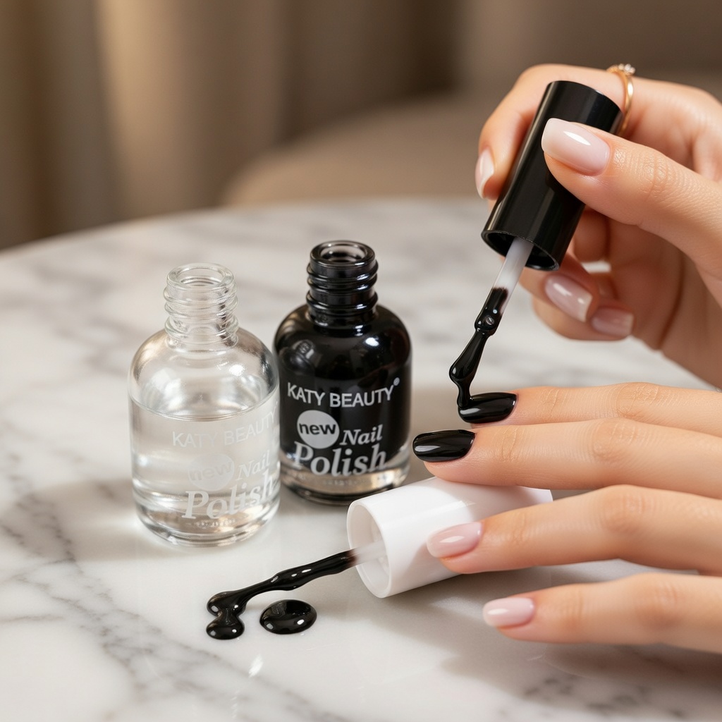 12 Esmaltes Polish Negro/Transparente $9.9 c/u - Image 3