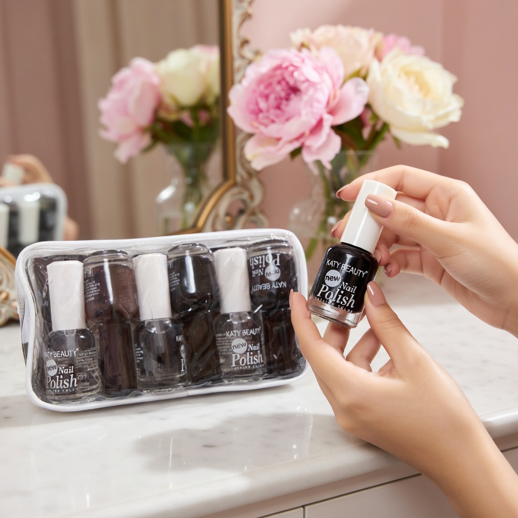 12 Esmaltes Polish Negro/Transparente $9.9 c/u - Image 2