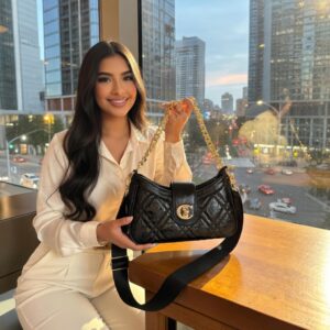 Bolso de Mujer "C" Dorado Colores