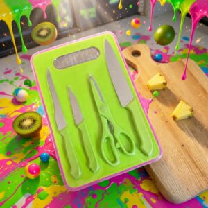 Tabla para Pizar con Cuchillos y Tijeras, Diferentes colores