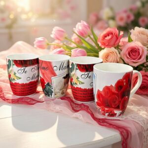 3 Tazas "Te Amo Mamá" de Cerámica $32 C/U