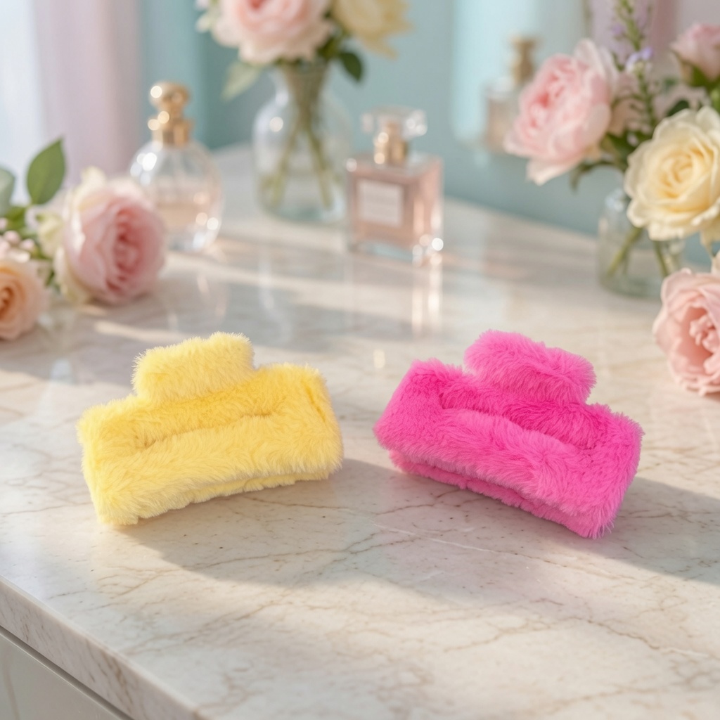 12 Pinzas Peluche Lindas para Cabello Grandes $12 c/u - Image 7