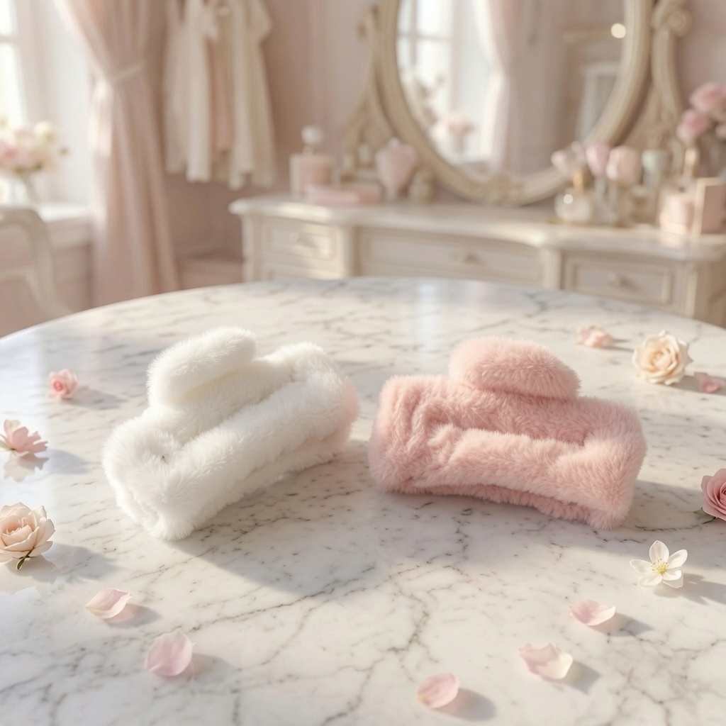 12 Pinzas Peluche Lindas para Cabello Grandes $12 c/u - Image 4