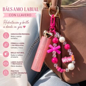 6 Balsamo y Llavero Premium para Labios